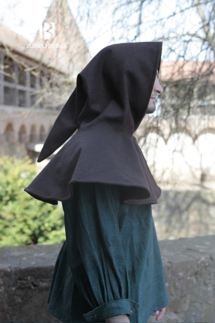 Woll-Gugel Cucullus Braun