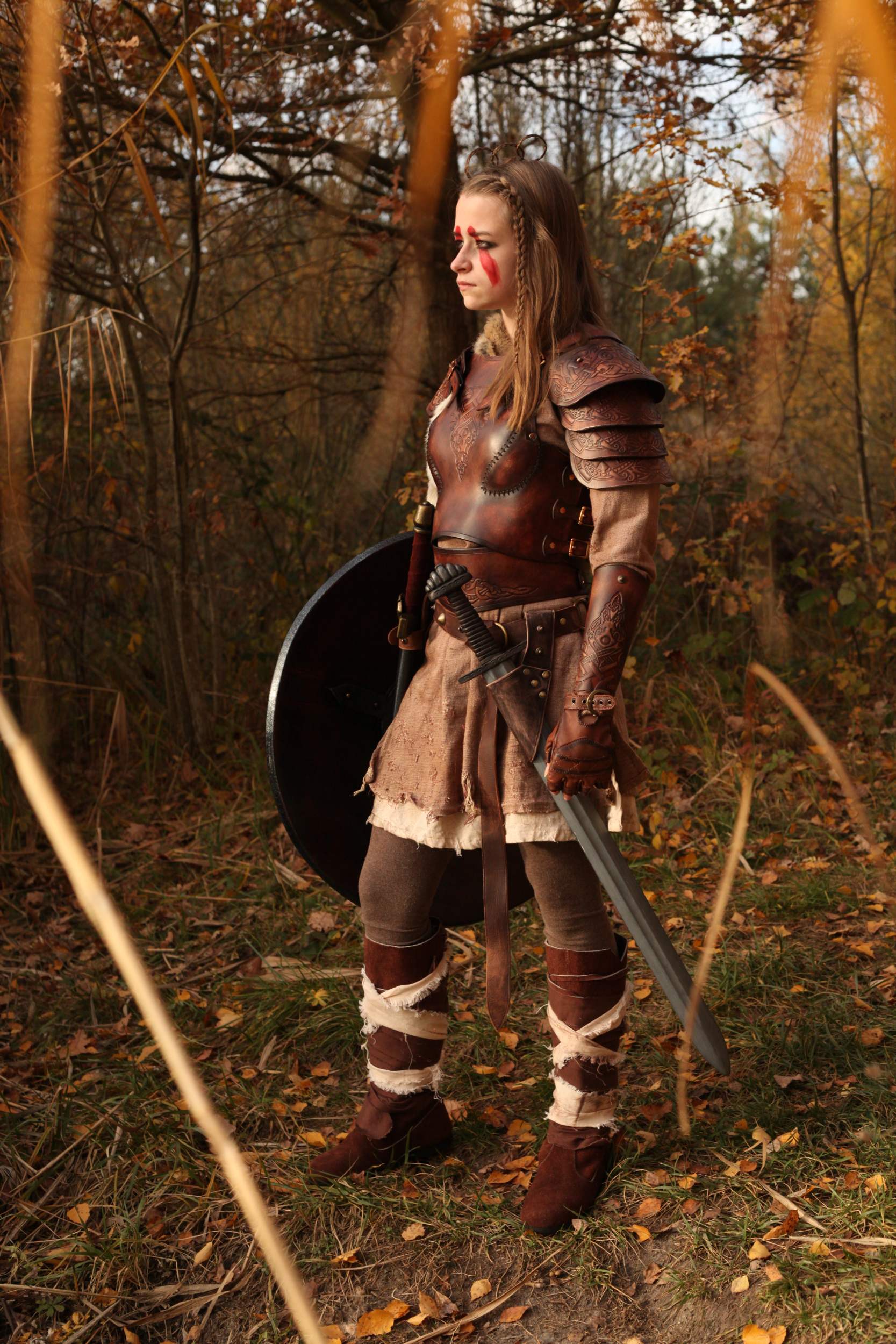 LARP Komplettoutfit Wikinger Schildmaid