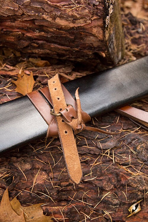 Schwertscheide lang Linkshänder schwarz