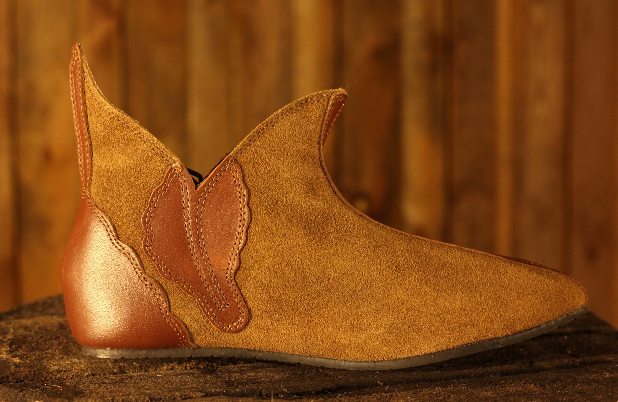 Mittelalterschuh Halbstiefel, braun