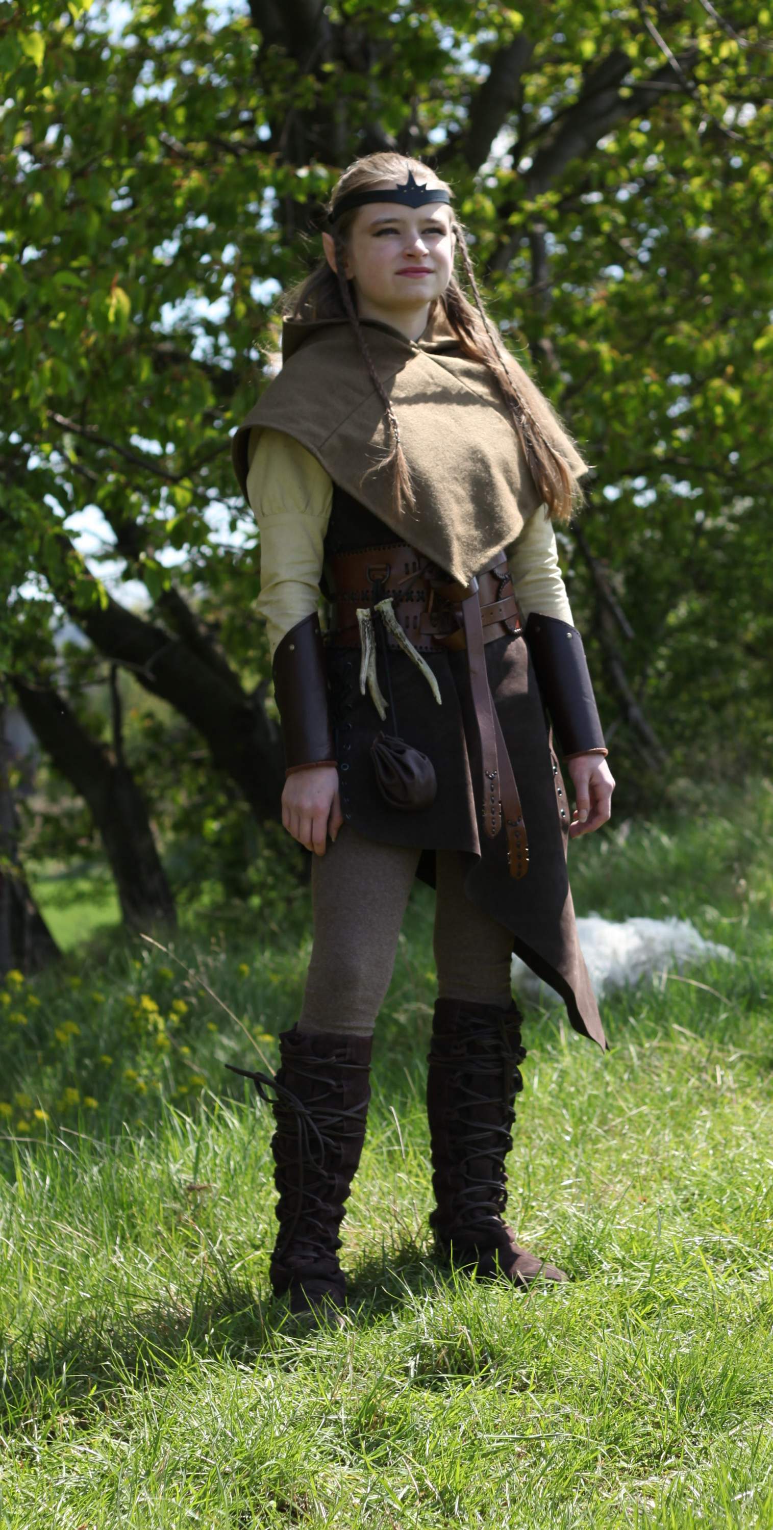 Woll-Gugel Bjorn Herbstgrün