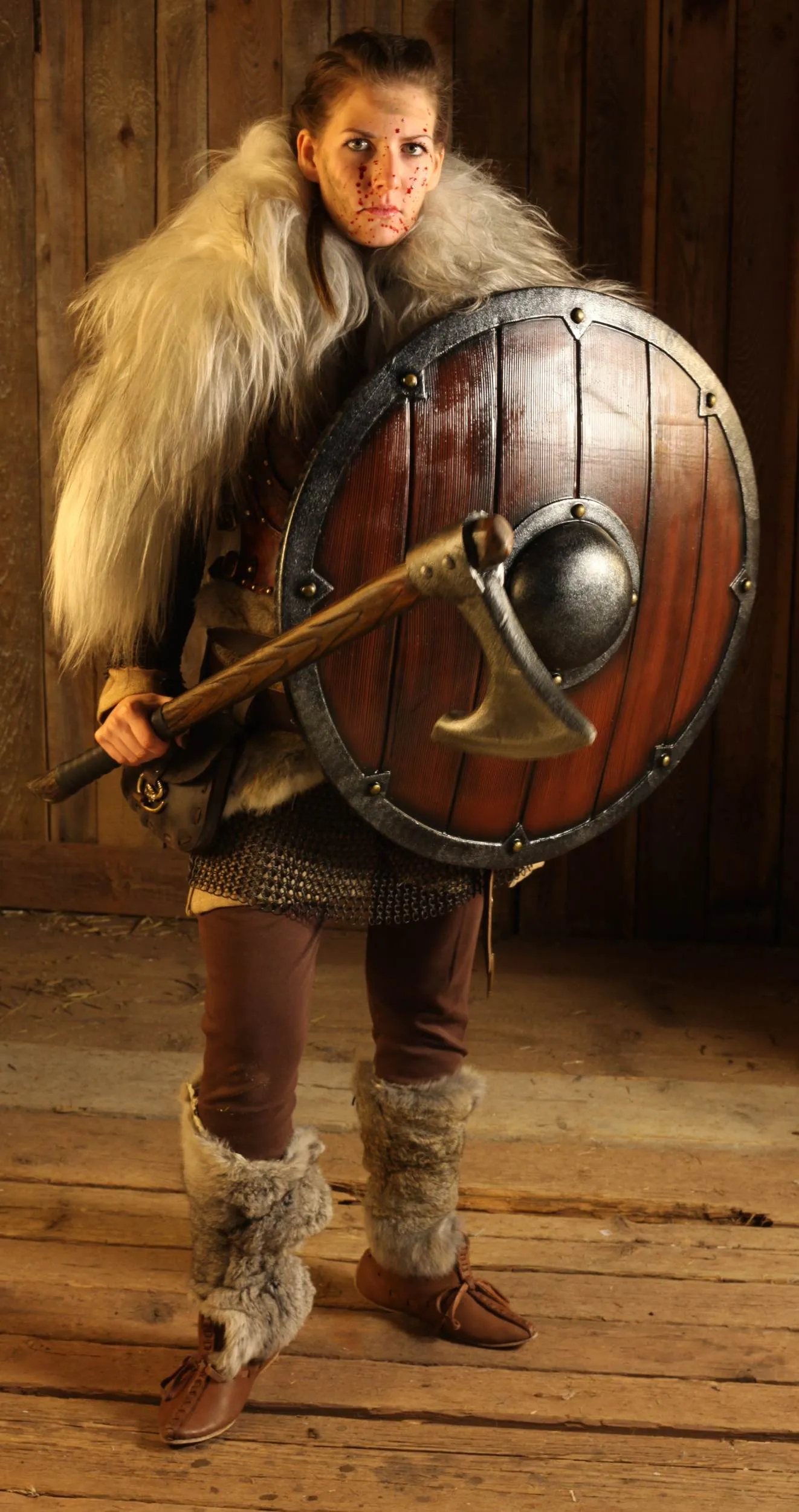 LARP Fellüberwurf grau