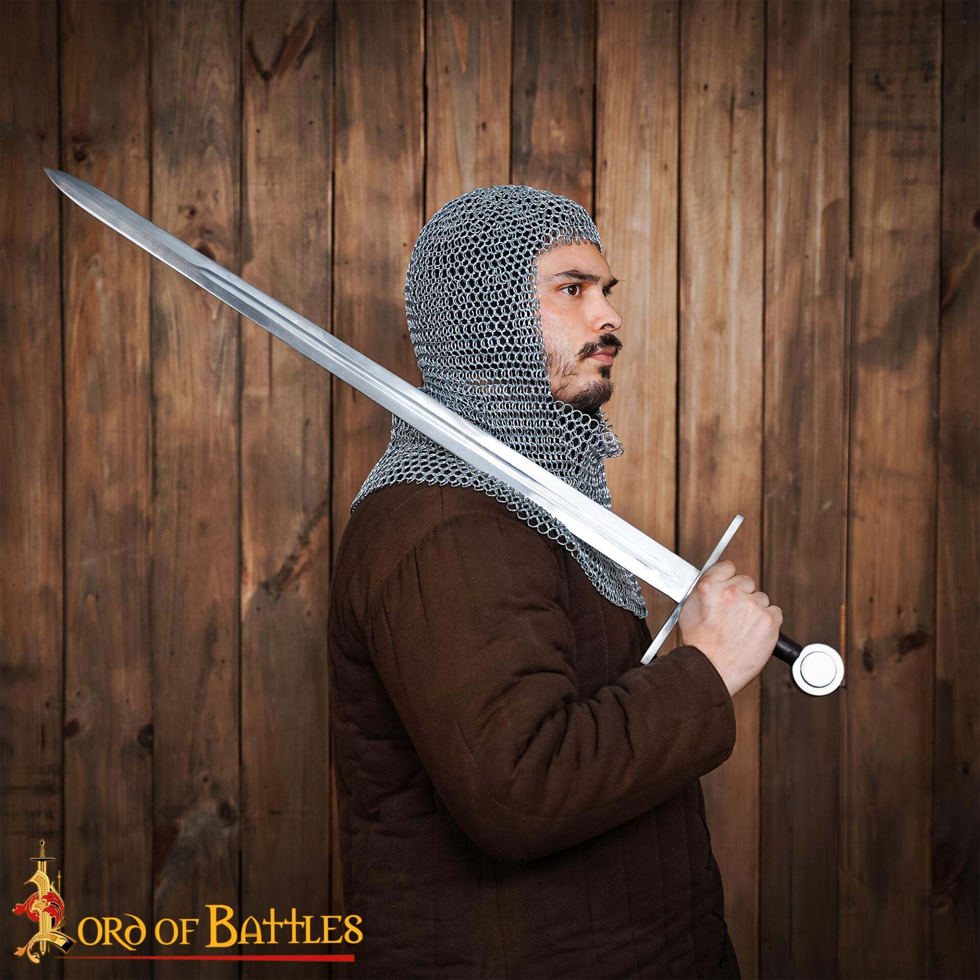 Kettenhaube, ID10, gebogene Ringe, verzinkt