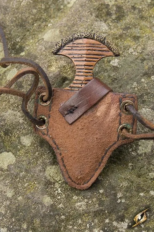 Wurfdolch mit Halterung braun