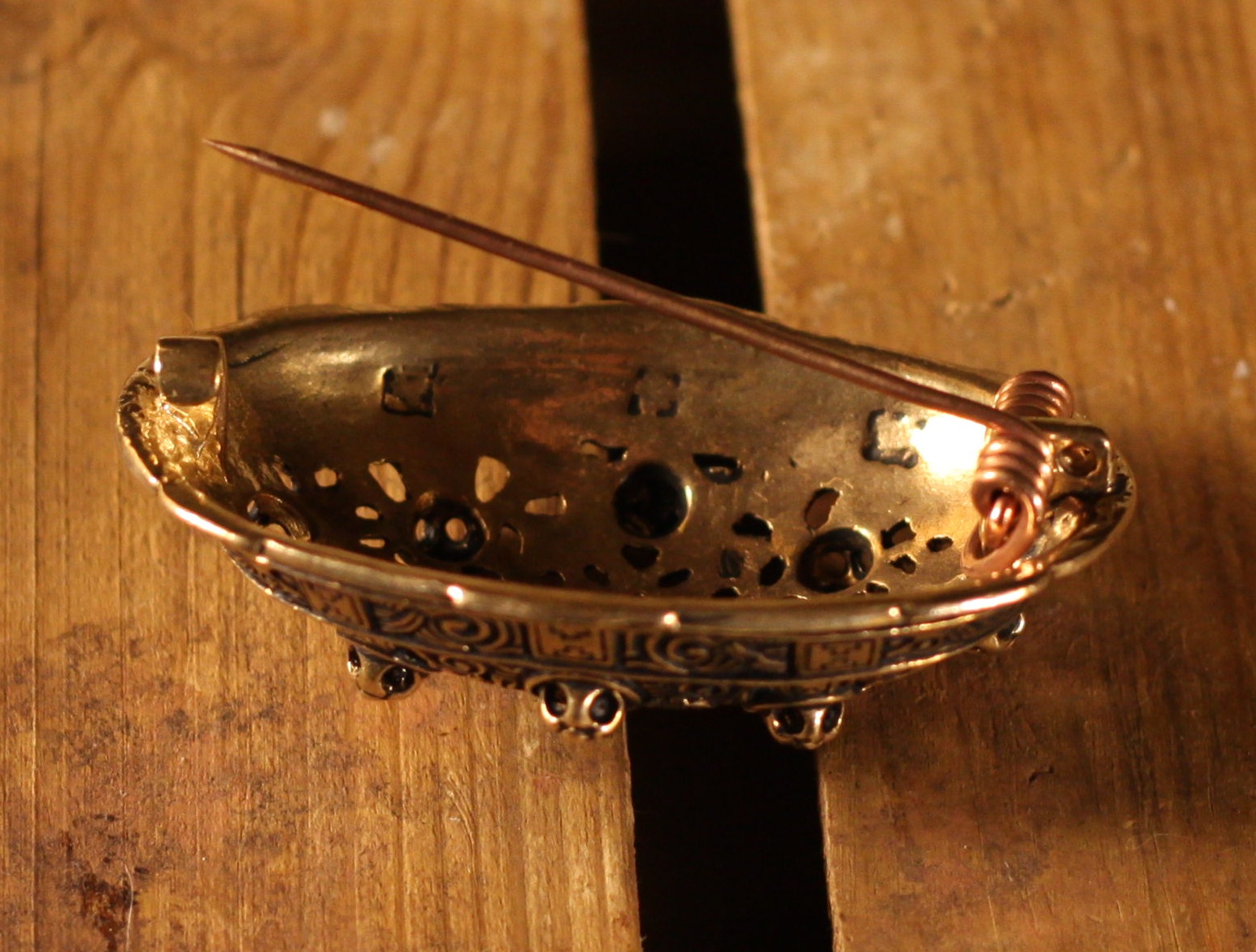 Wikinger Ovalfibel - Schalenfibel