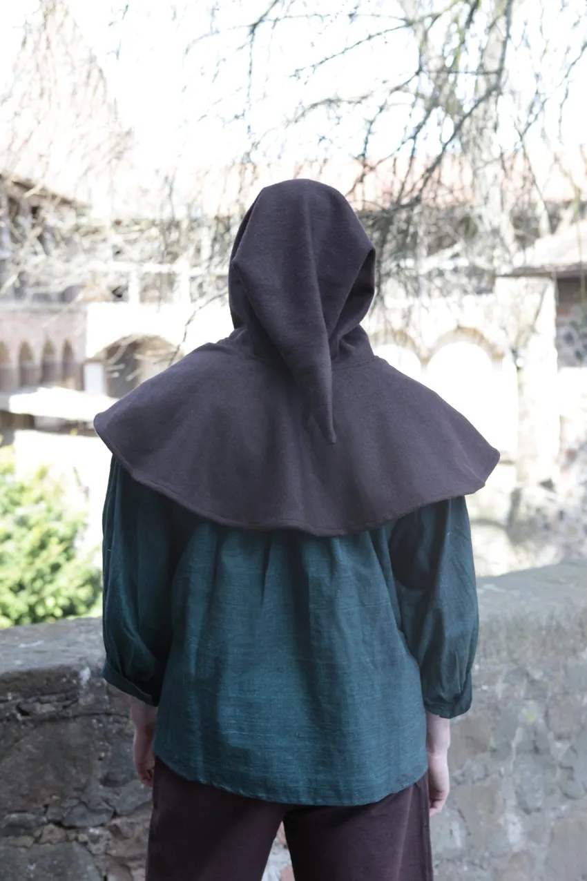Woll-Gugel Cucullus Braun