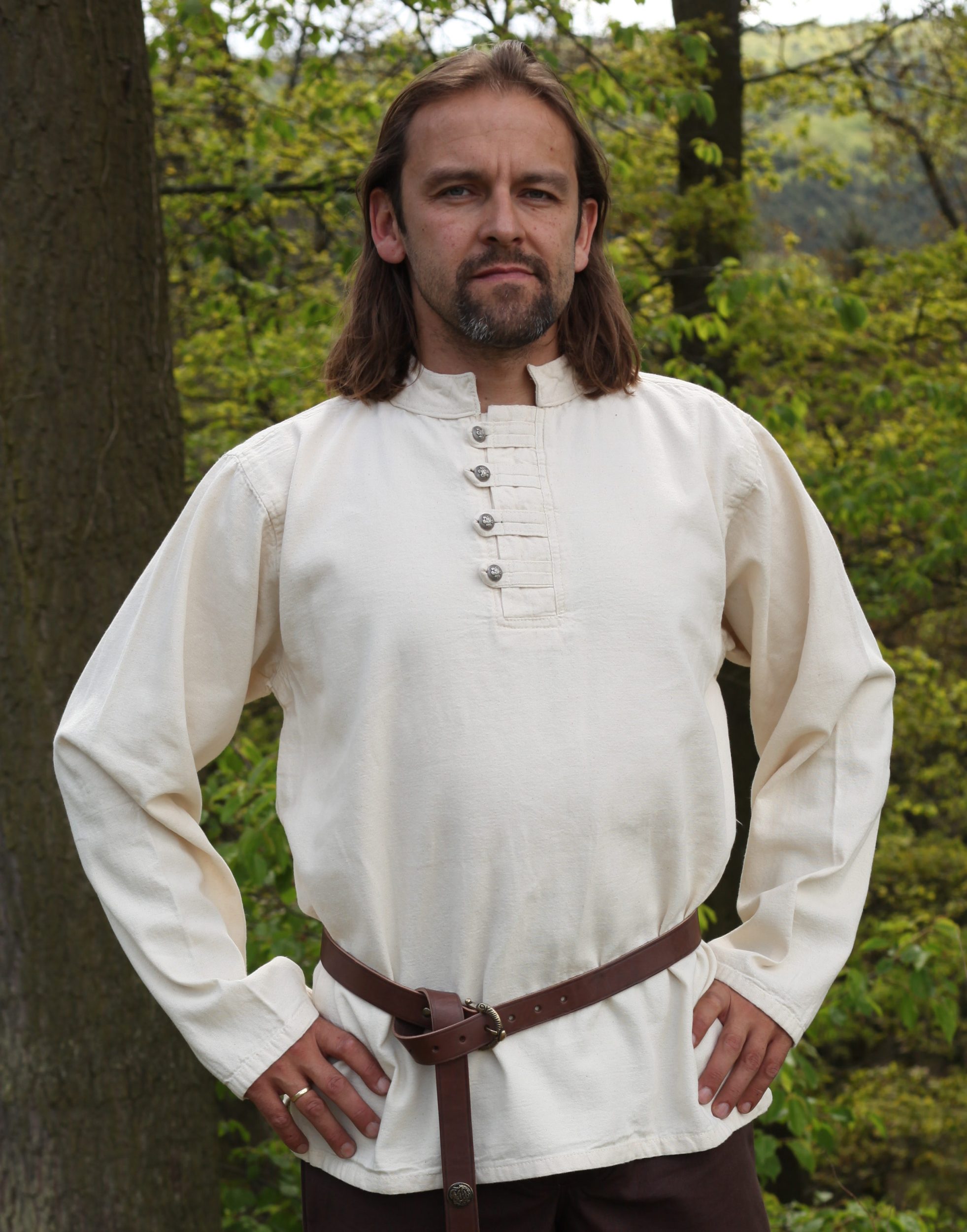 Piratenhemd, Mittelalterhemd, geknöpft