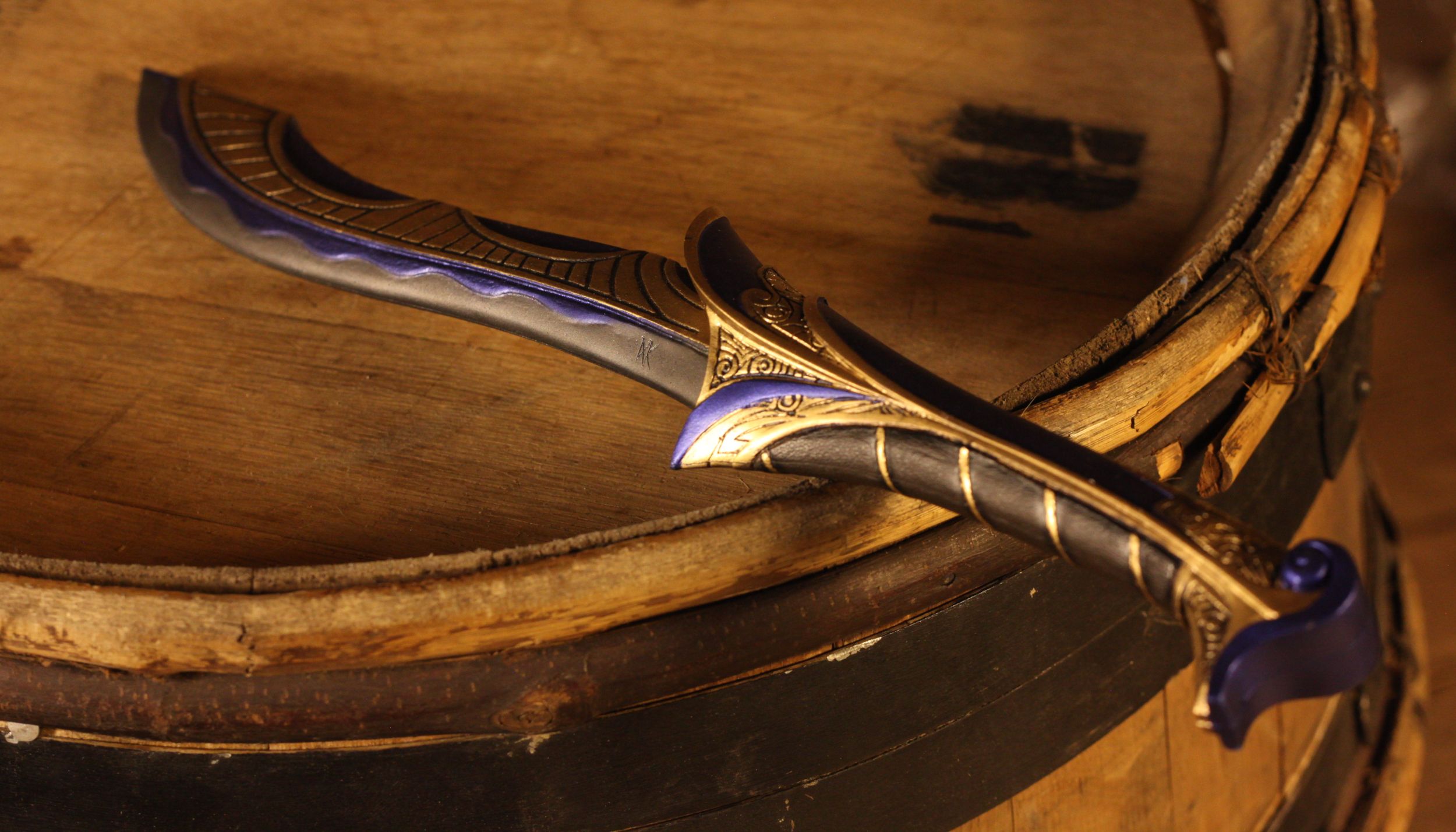 Elfendolch Nymrael blau 47cm