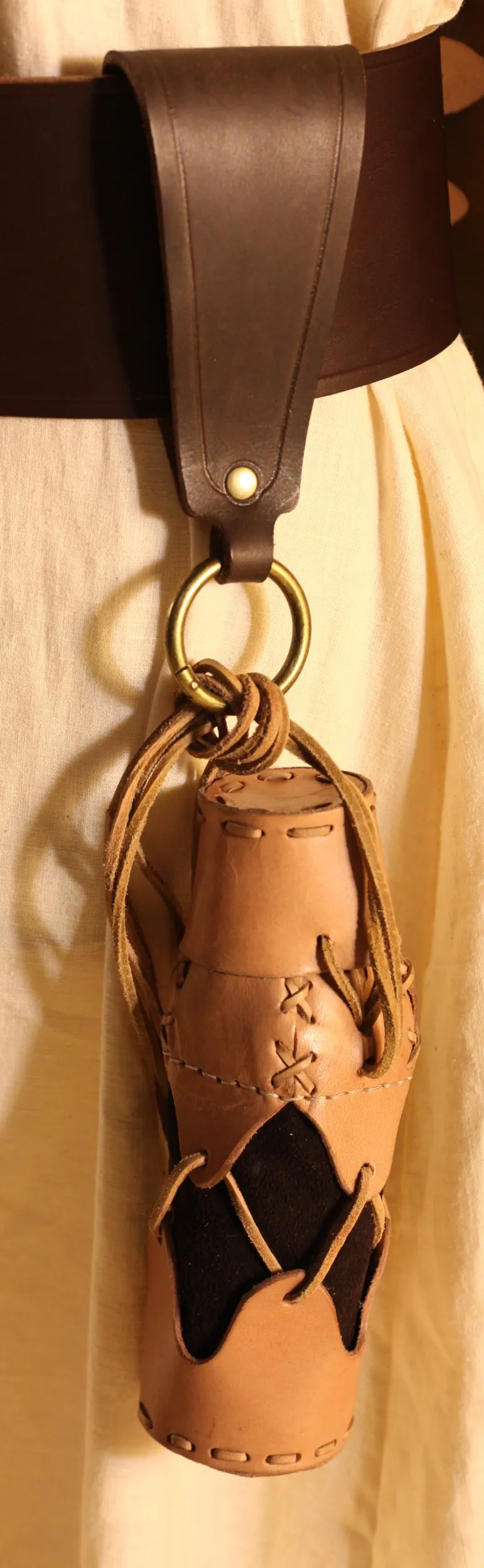 Gürtelschlaufe für Breitgürtel mit Ring