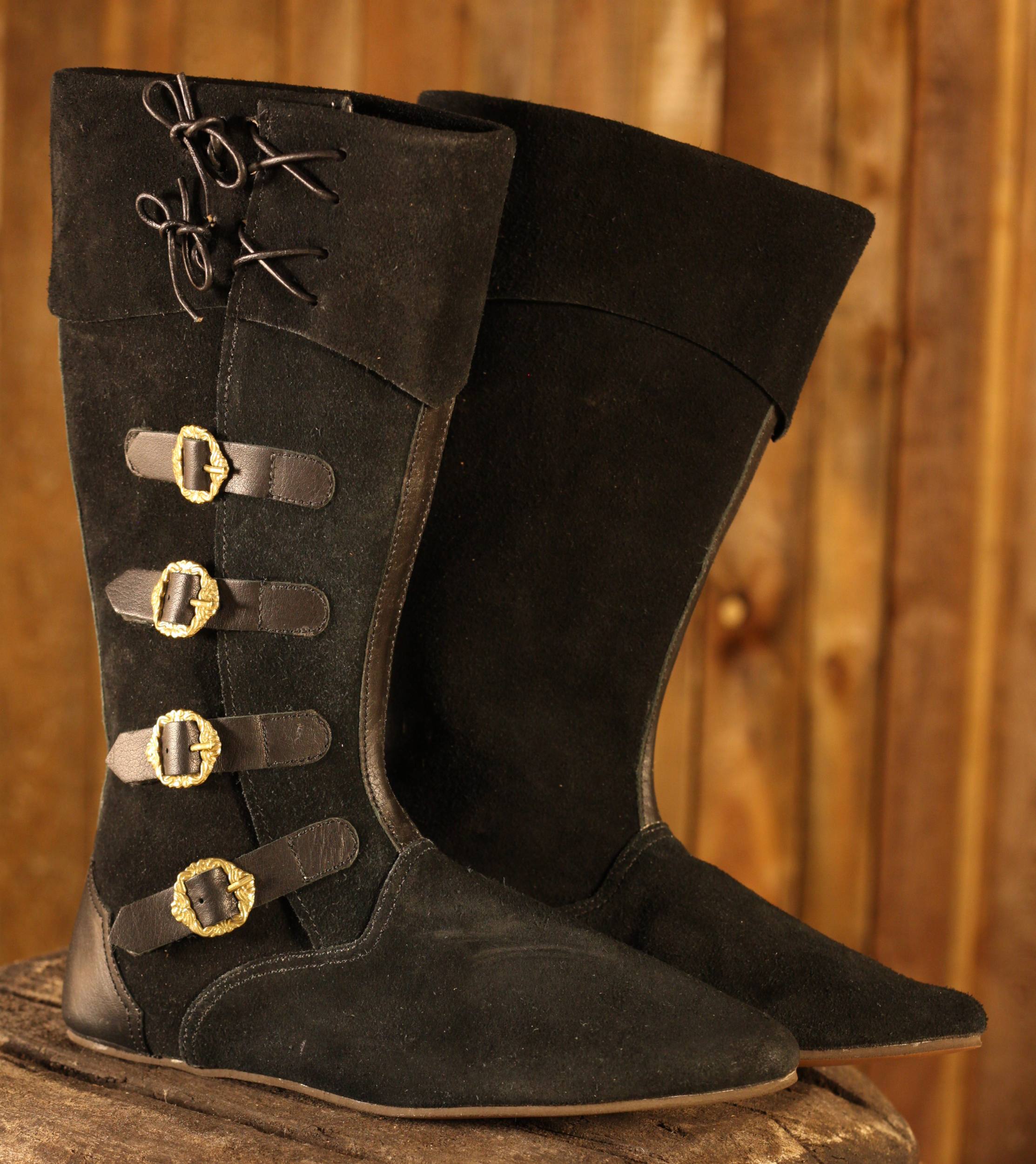 Mittelalterstiefel Sewolt schwarz