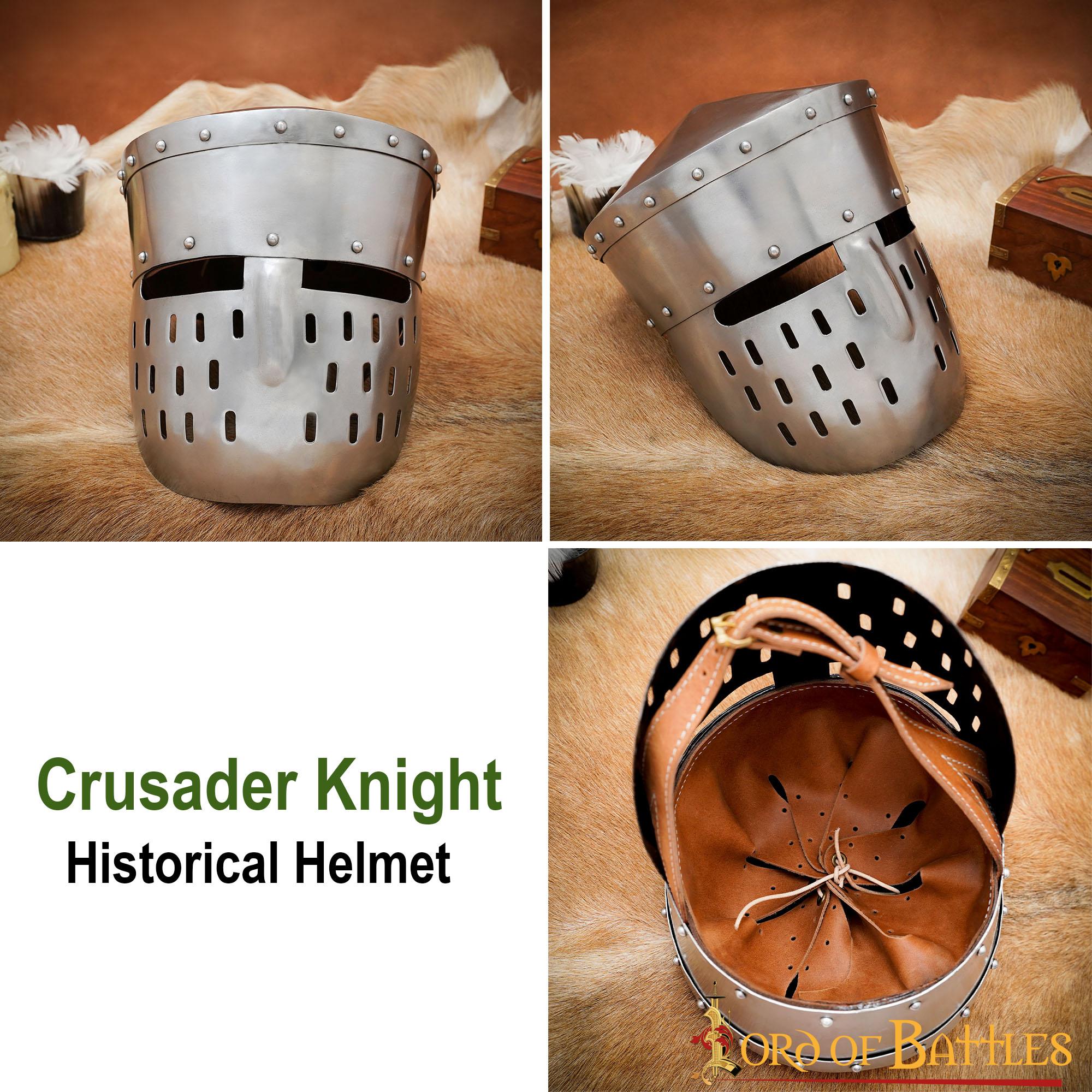 Historischer Kreuzritter Eimer Stahlhelm - 1,6mm