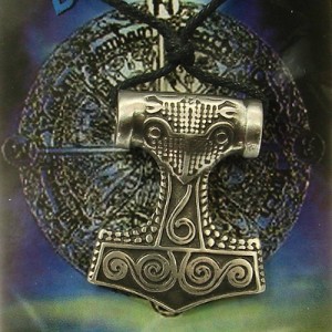 Pewter pendant Thor's hammer Schonenhammer