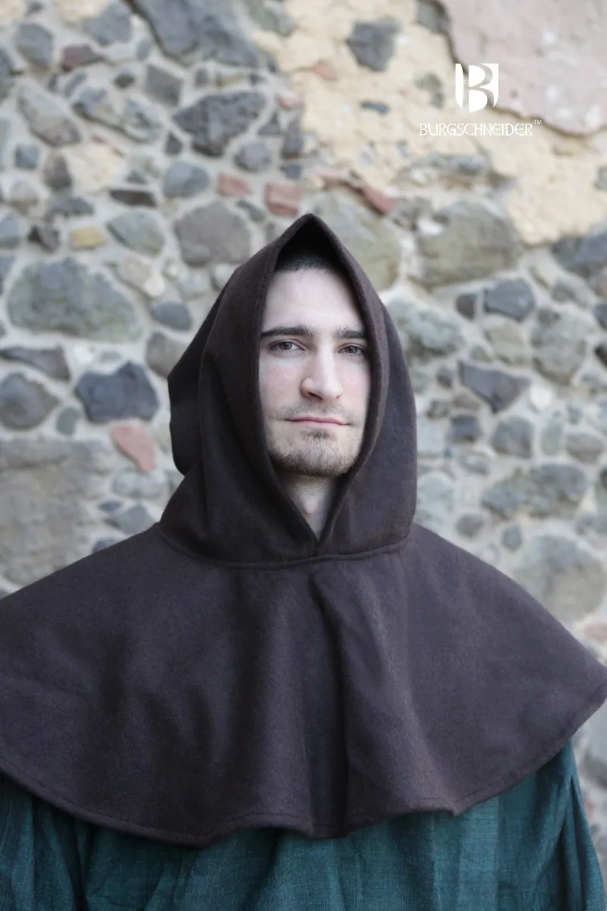 Woll-Gugel Cucullus Braun