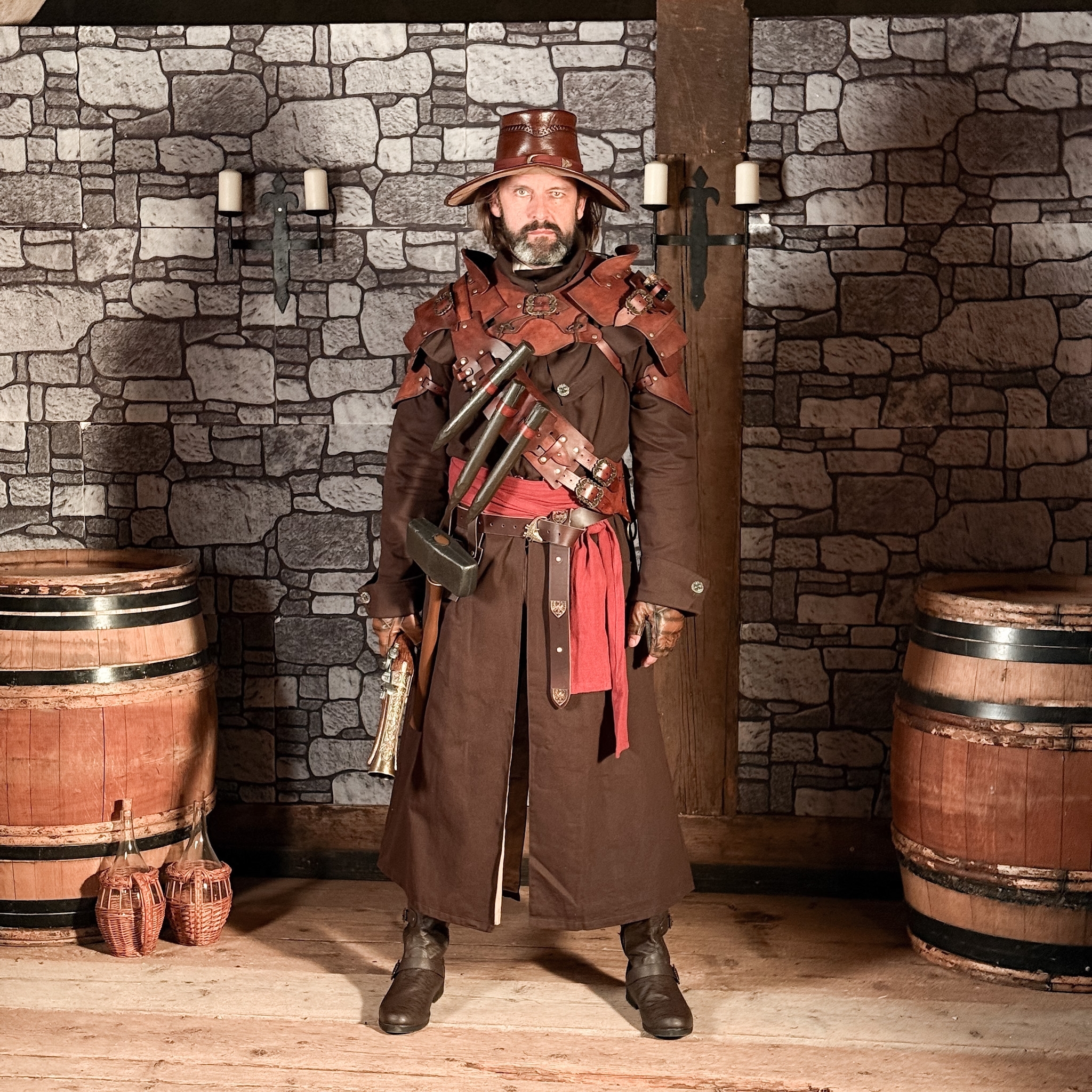 Lederschultern Bandit