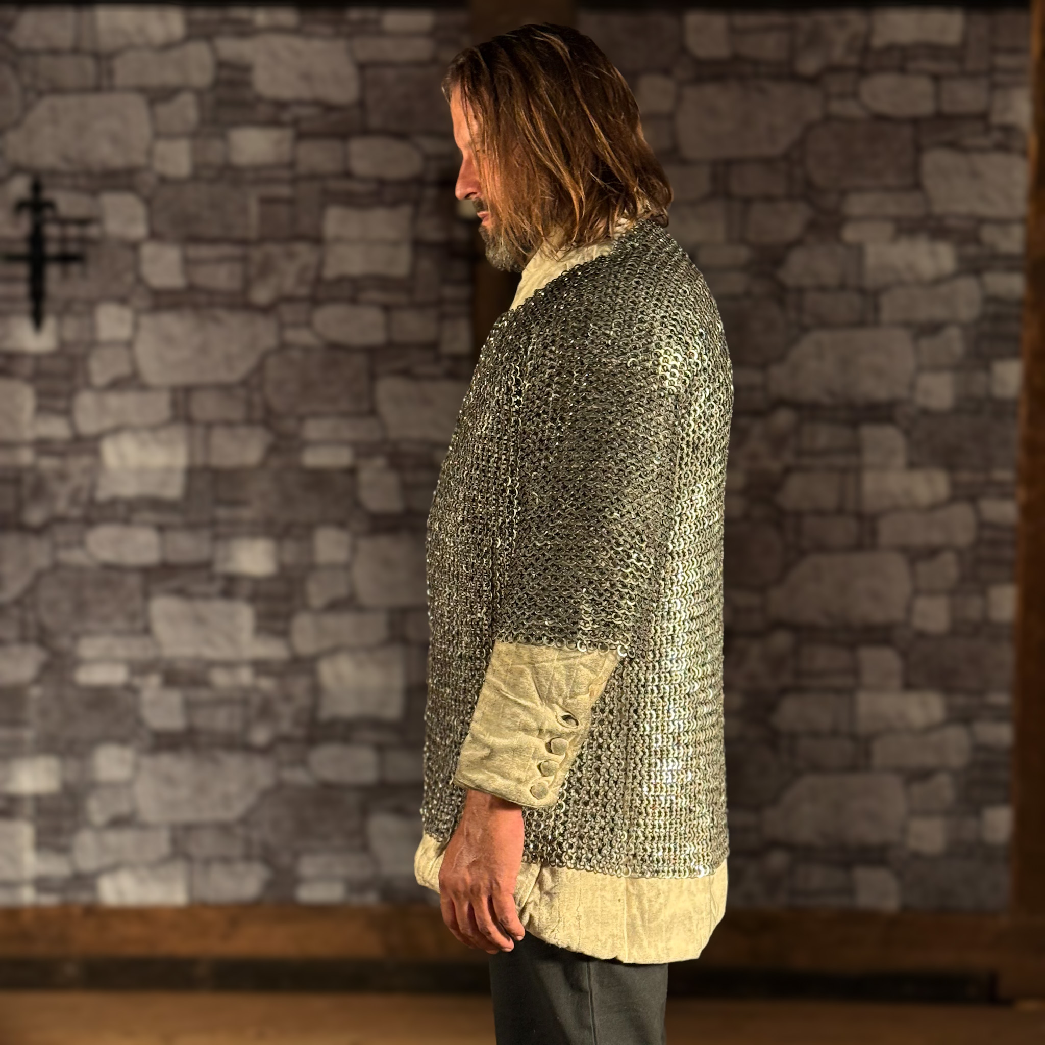 Kettenhemd Haubergeon Flachring ID 9mm, Edelstahl