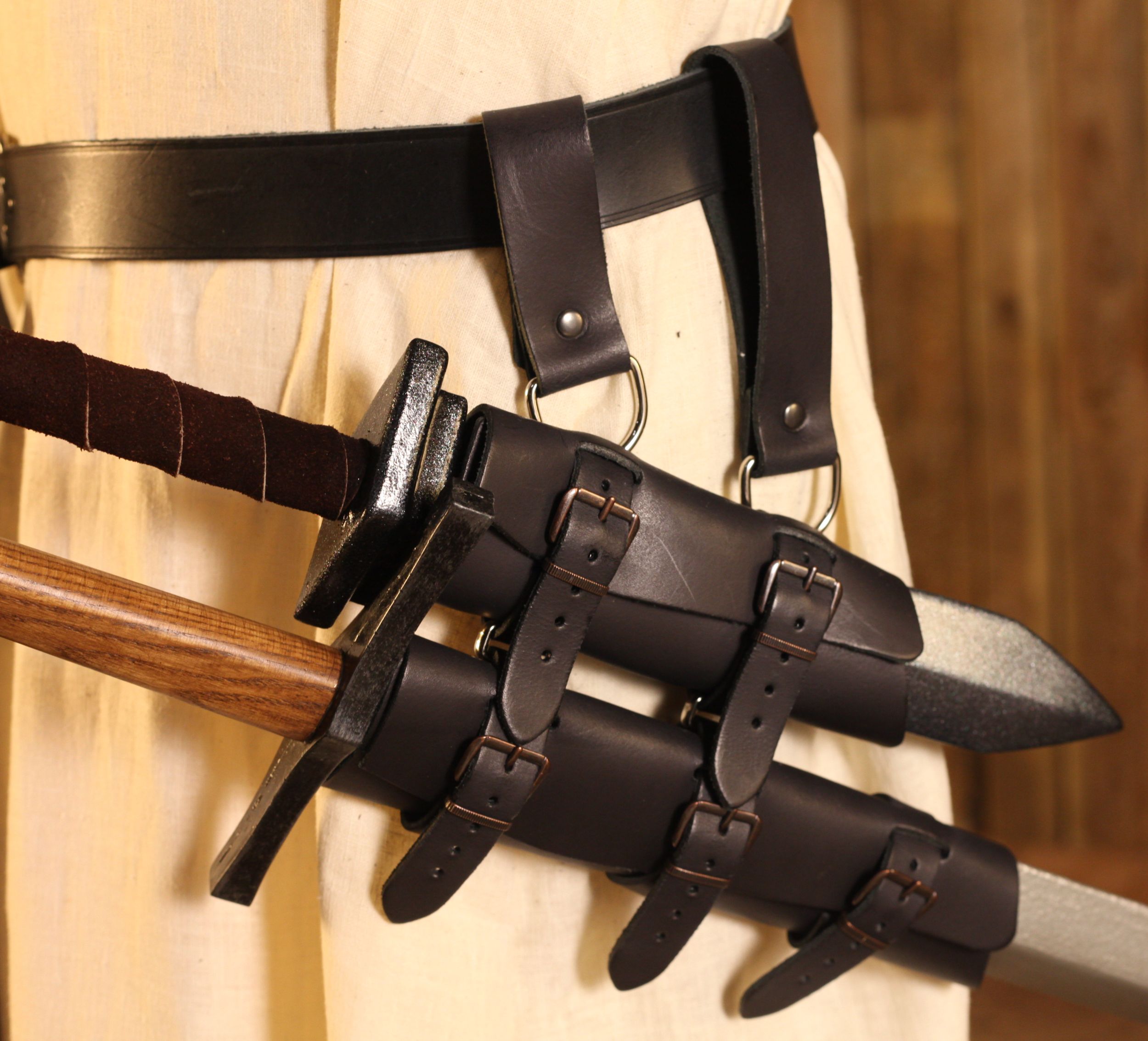 LARP Schwertgehänge doppelt