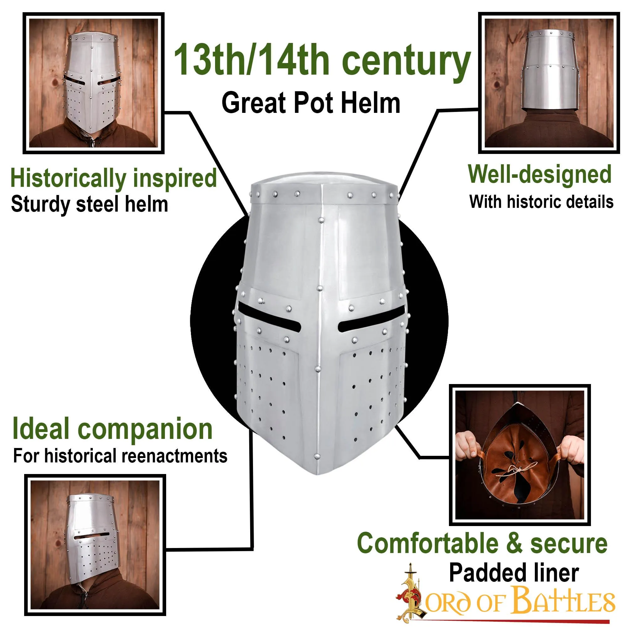 Großer Topfhelm 13./14. Jahrhundert