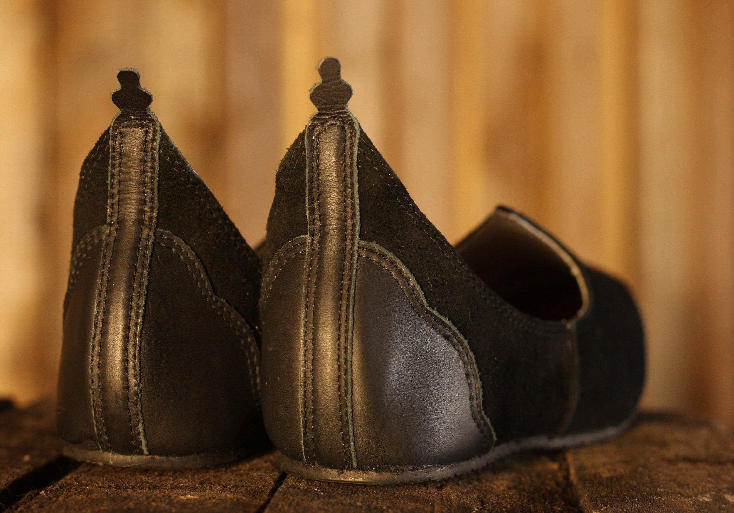 Mittelalterschuh aus Echtleder schwarz