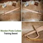 Trainingsschwert, Holz Piratenschwert 76cm