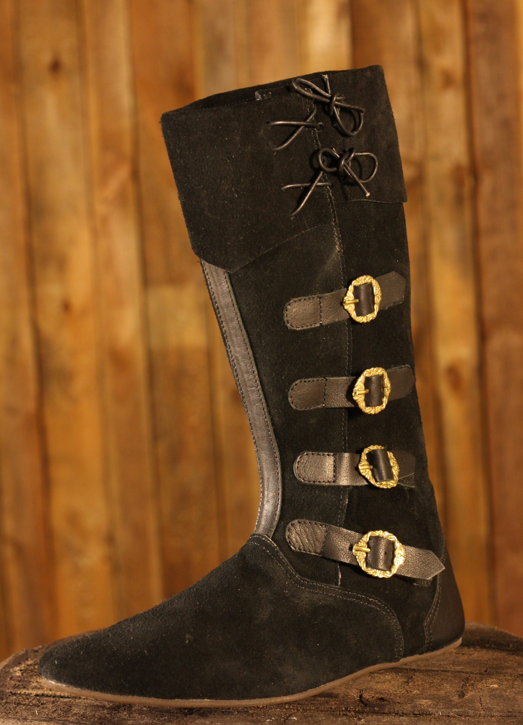 Mittelalterstiefel Sewolt schwarz