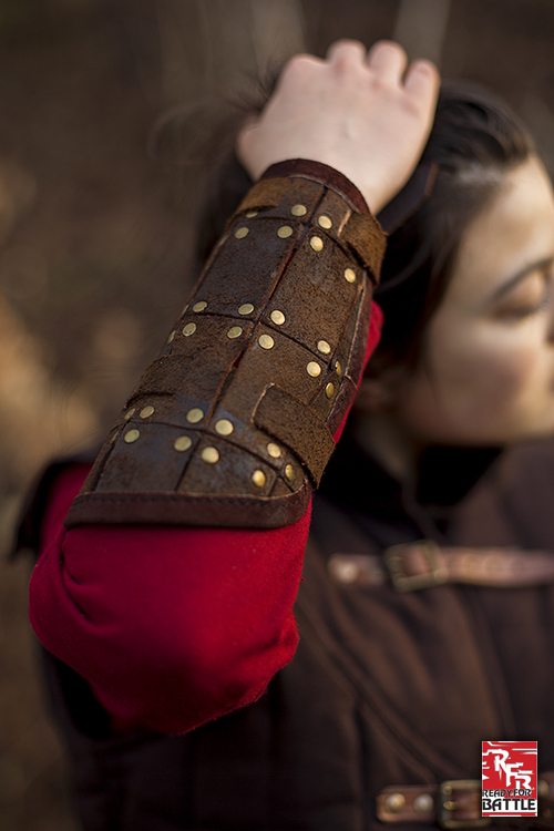 Ready For Battle Armschienen Kämpfer braun