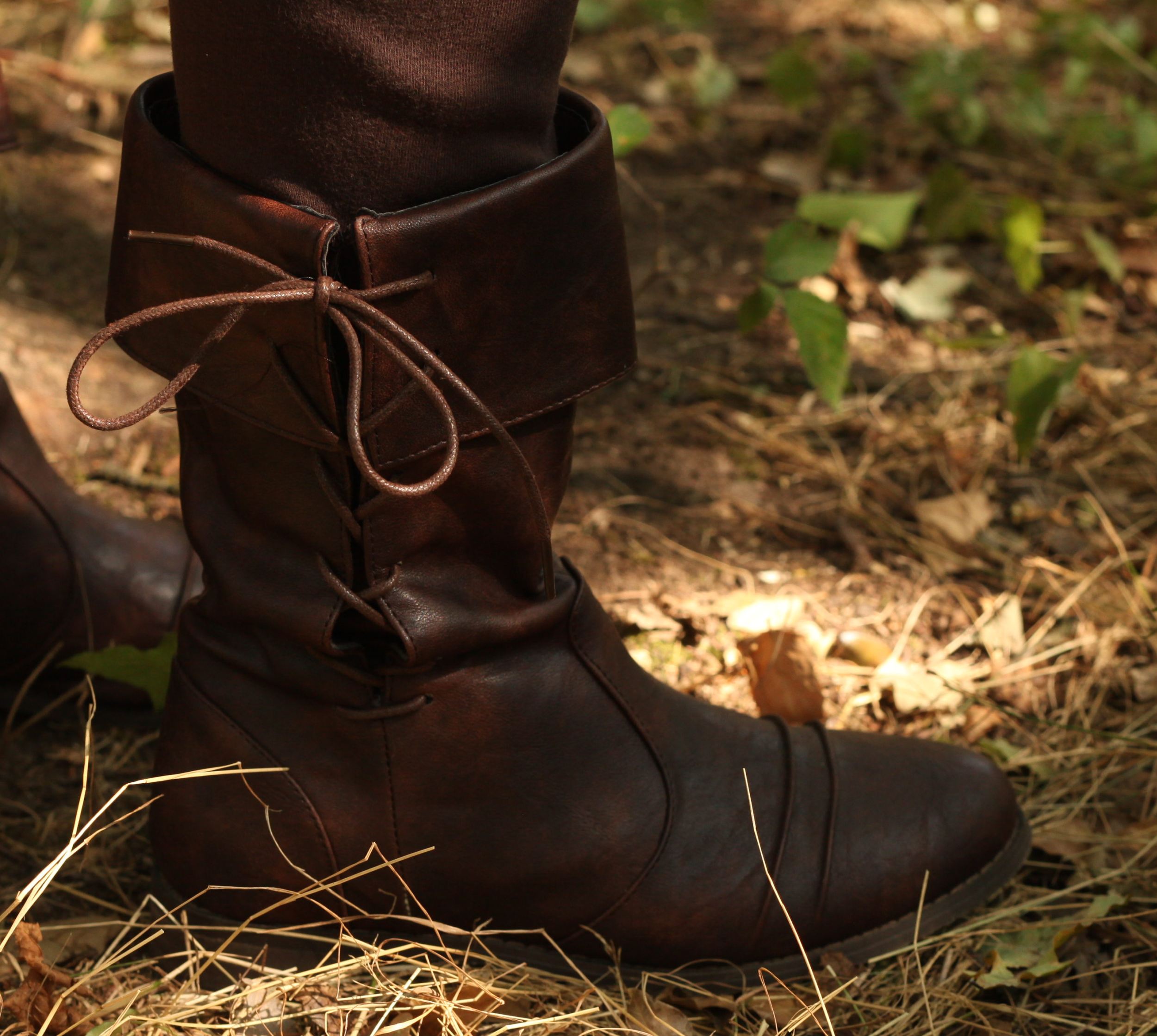 Mittelalterstiefel Räuber braun