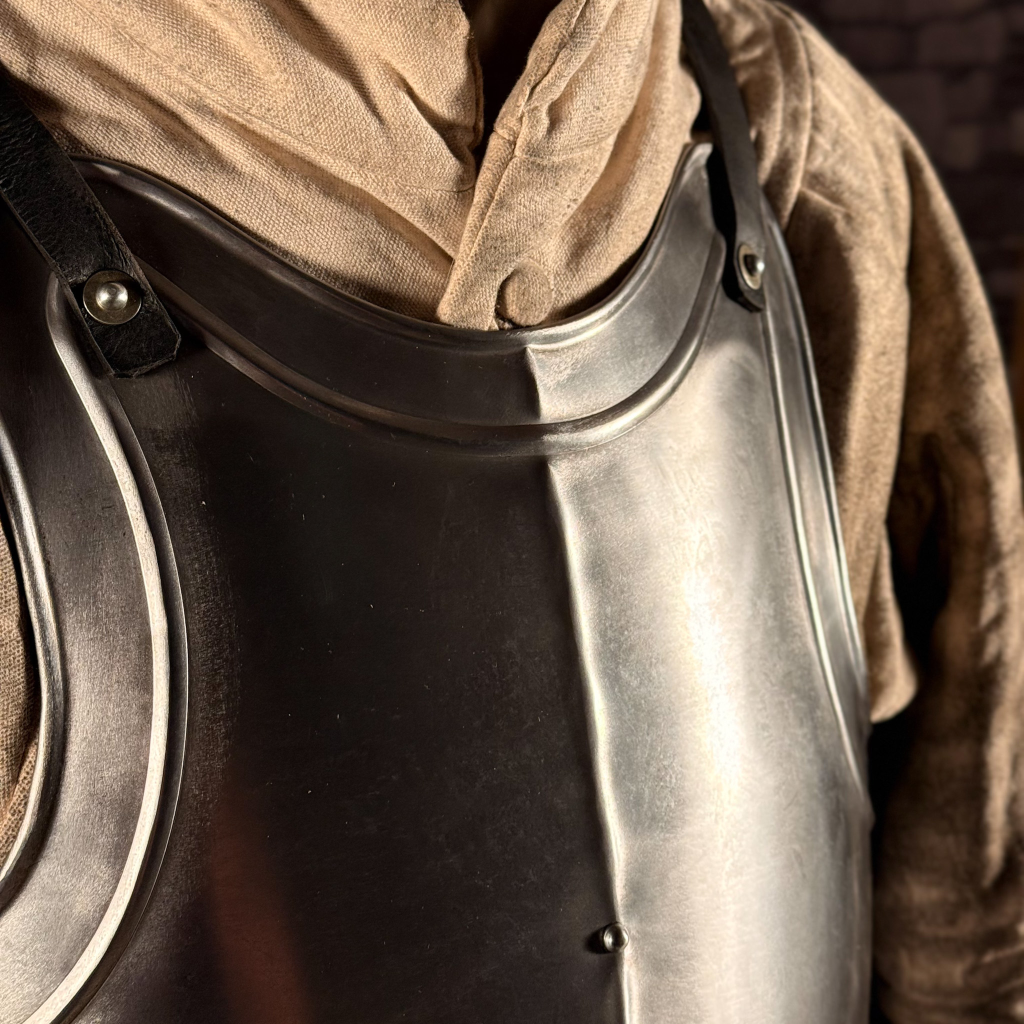 Mittelalterliche Plattenrüstung, poliert, 1,2mm