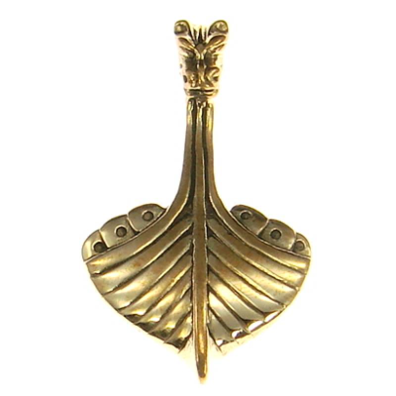 Bronzeanhänger Wikingerschiff