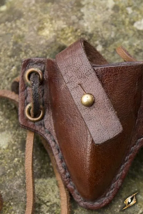 Wurfdolch mit Halterung braun